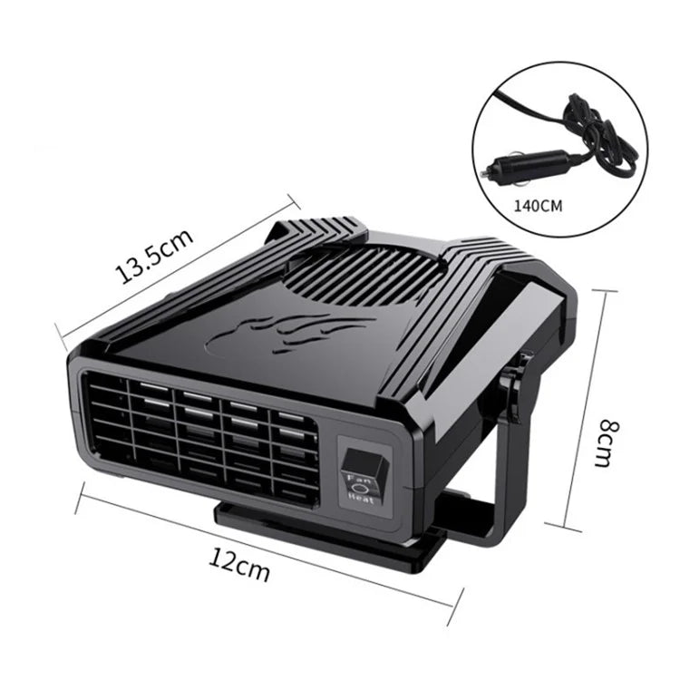 24V Mini Car Windshield Heater Defrosting Defogging ABS Heating Fan Vehicle Interior Heating Device