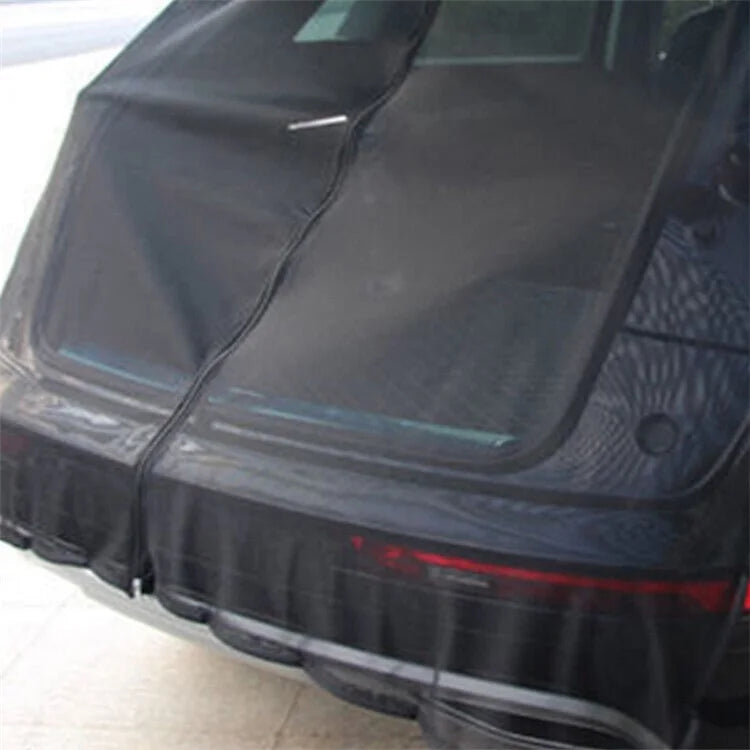 Size M Car Camping Tailgate Nylon Mesh Screen SUV MPV VAN Bug Screen Magnetic Mosquito Net, 156 x 150cm