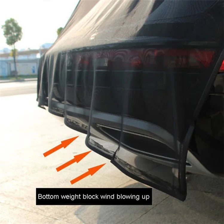 Size XL Car Tailgate Nylon Mesh Bug Screen SUV MPV VAN Magnetic Mosquito Net, 174 x 150cm