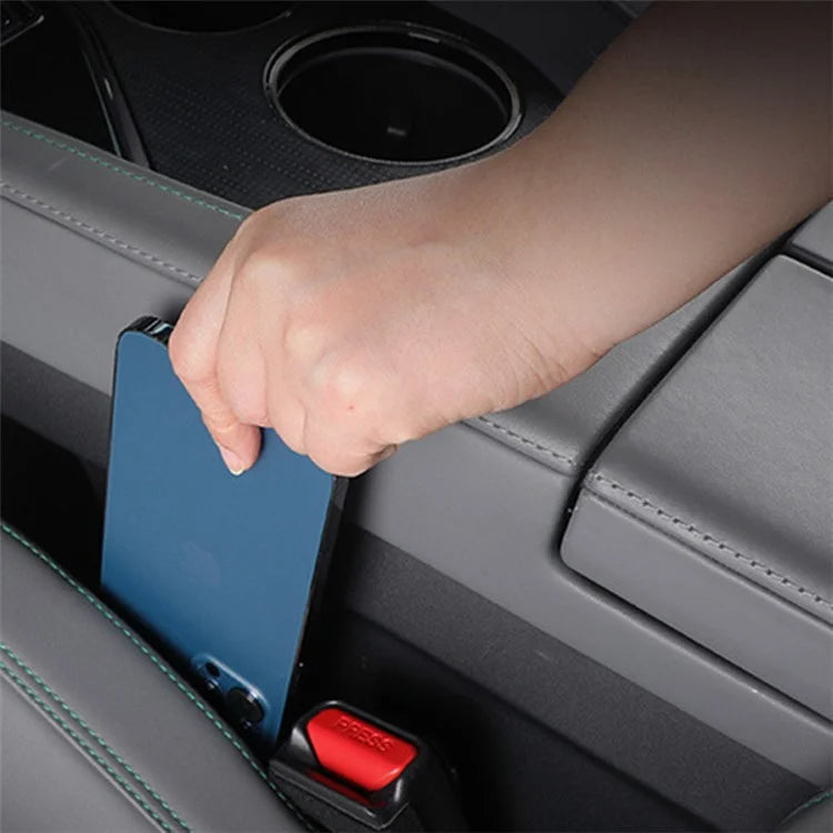 SNBLO 1 Pair Car Seat Gap Filler Suede Seat Gap Plug Leak-proof Strip
