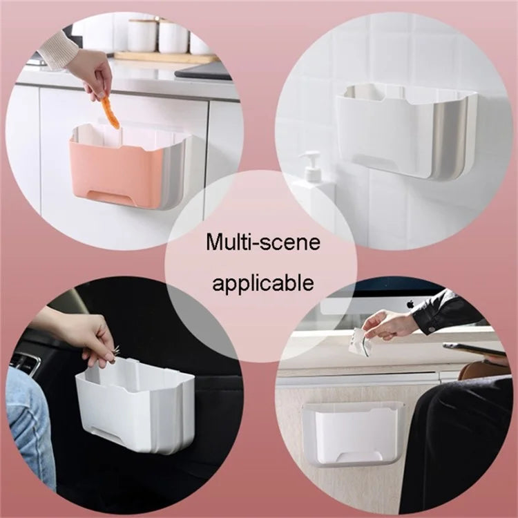 5.5L Multi-purpose Wall-mounted PP+PET Retractable Storage Box for Kitchen Office Car