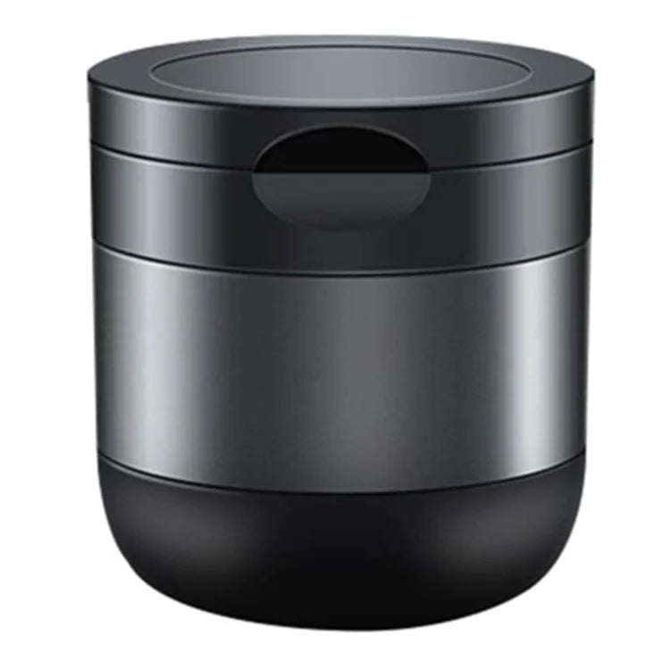 Aluminum Alloy Car Ashtray with LED Light Flame Retardant Good Sealing Ash Storage Holder