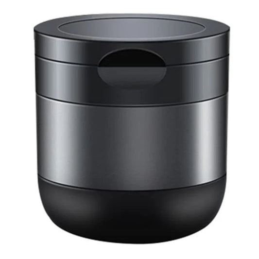 Aluminum Alloy Car Ashtray with LED Light Flame Retardant Good Sealing Ash Storage Holder