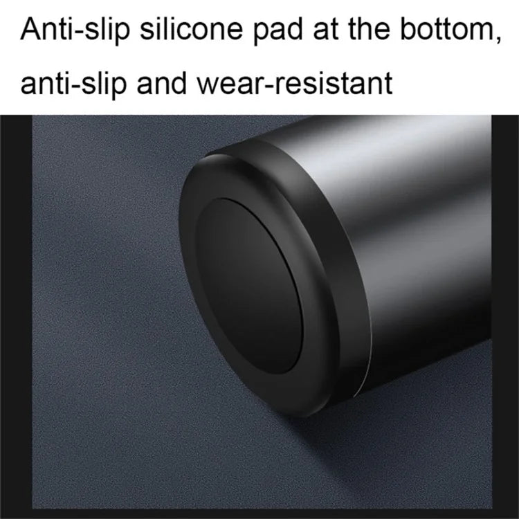 Aluminum Alloy Car Ashtray with LED Light Flame Retardant Good Sealing Ash Storage Holder