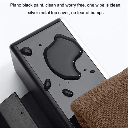ABS+Metal Car Seat Gap Storage Box Phone Keys Cards Organizer Case with Dual USB Port