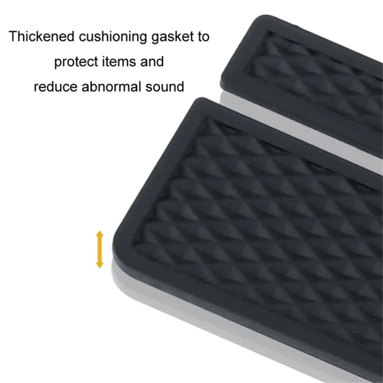 ABS+Metal Car Seat Gap Storage Box Phone Keys Cards Organizer Case with Dual USB Port