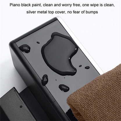 ABS+Metal Car Seat Gap Storage Box Phone Keys Cards Organizer Case with Dual USB Port