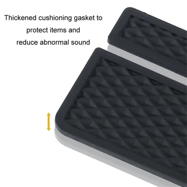 ABS+Metal Car Seat Gap Storage Box Phone Keys Cards Organizer Case with Dual USB Port