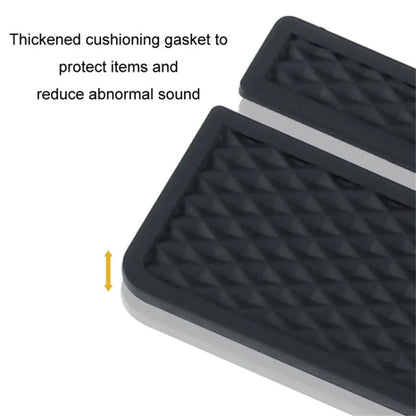 ABS+Metal Car Seat Gap Storage Box Phone Keys Cards Organizer Case with Dual USB Port
