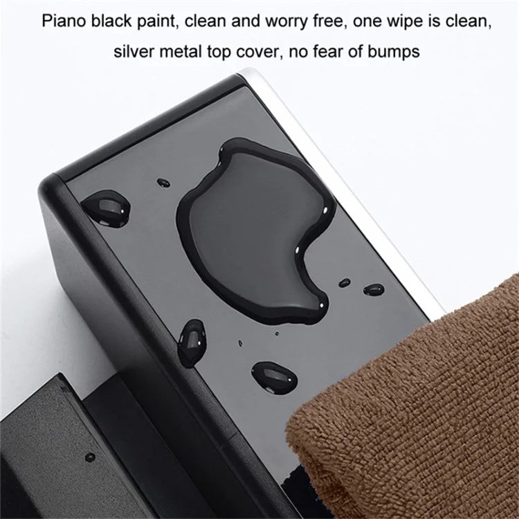 ABS+Metal Car Seat Gap Storage Box Phone Keys Cards Organizer Case with Dual USB Port