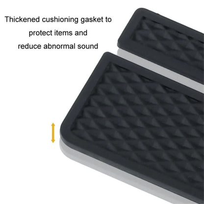 ABS+Metal Car Seat Gap Storage Box Phone Keys Cards Organizer Case with Dual USB Port