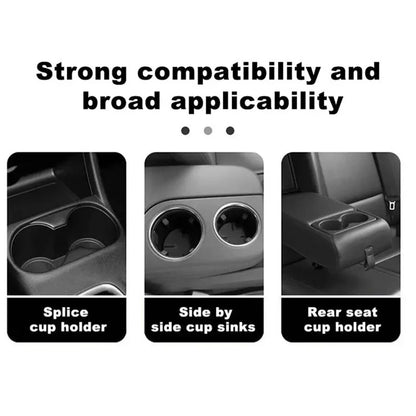 SD-1043 Multi-function Organizer Table Car Cup Holder Expander with Rotating Tray