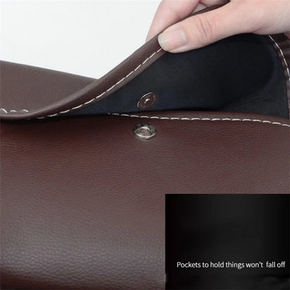 Car Trunk Leather Storage Bag Large Capacity Automotive Backseat Organizer (Mesh Style)