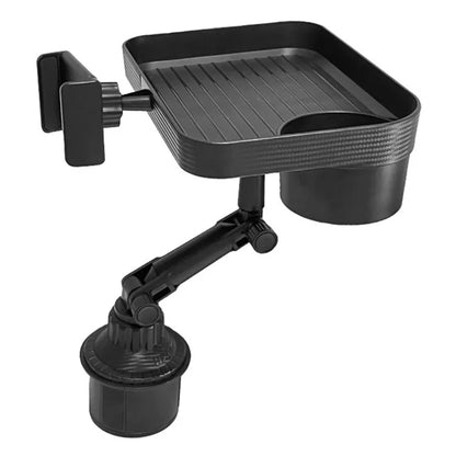SB-6088 Universal Car Cup Holder Tray 360-Degree Rotating Car Tray Table with Cell Phone Stand for Eating / Watching