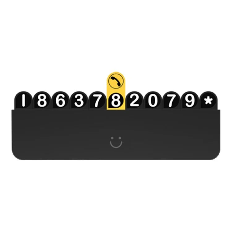 BBDD Hidden Car Phone Number Card Plastic Temporary Parking Plate Auto Accessories