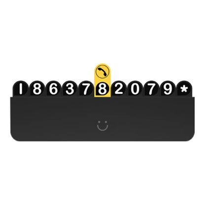 BBDD Hidden Car Phone Number Card Plastic Temporary Parking Plate Auto Accessories