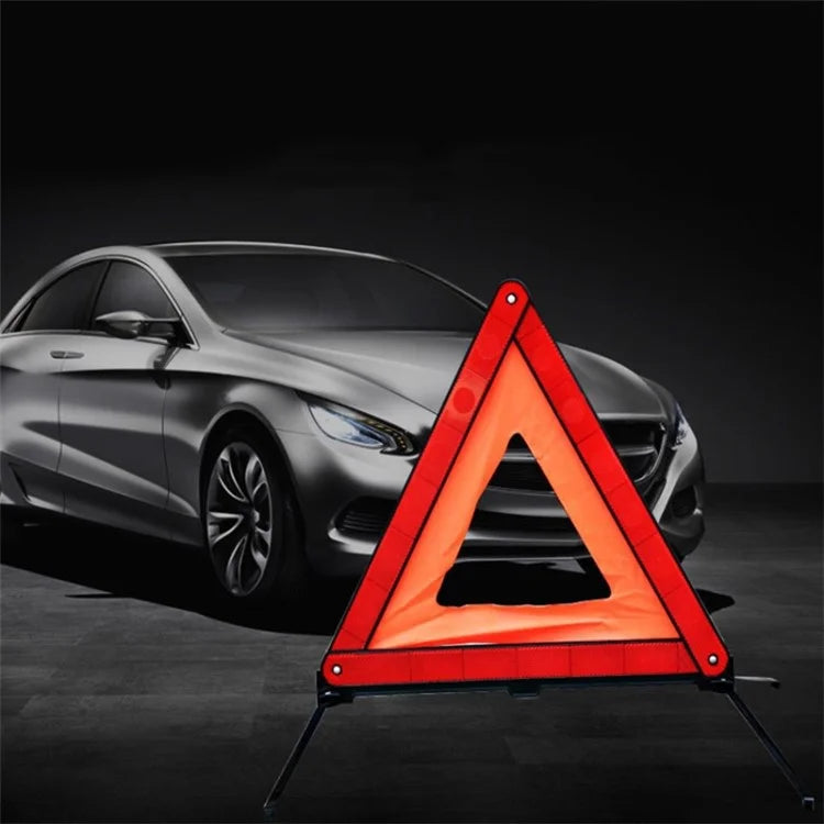 Car Emergency Breakdown Warning Triangle Reflective Safety Hazard Folded Stop Sign Reflector
