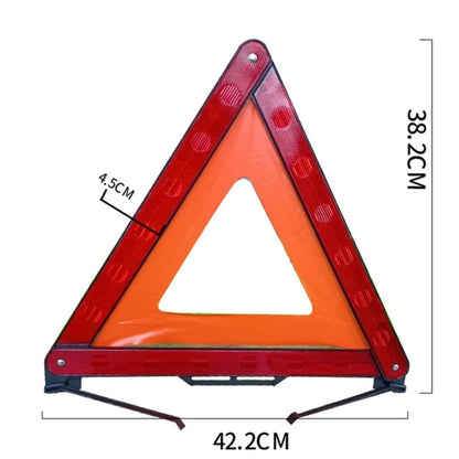 Car Emergency Breakdown Warning Triangle Reflective Safety Hazard Folded Stop Sign Reflector