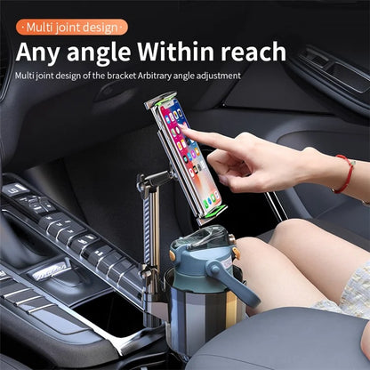 SB-6033 Multifunction Car Cup Holder Storage Tray Rotating Car Cell Phone Stand Rack