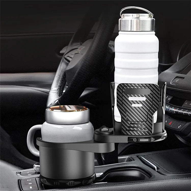 Multifunctional Car Water Cup Holder Car Seat Up Layer Stretchable Water Cup Drink Holder (Size: S)