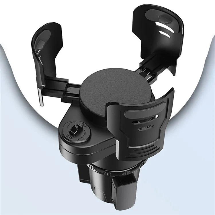 Multifunctional Car Water Cup Holder Car Seat Up Layer Stretchable Water Cup Drink Holder (Size: S)