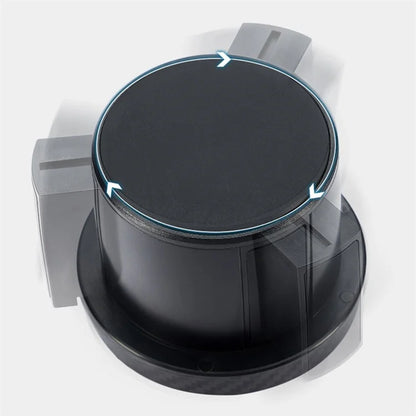 Carbon Fiber Pattern Car Water Cup Holder Multifunctional Car Drink Holder with Rotatable Base