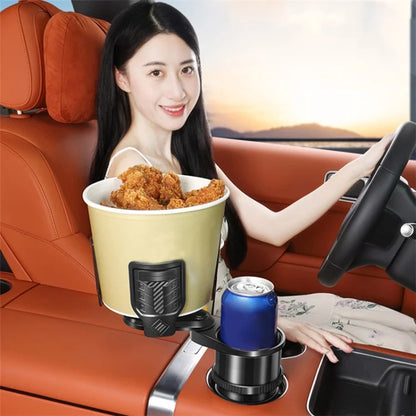 3-in-1 Multifunctional Car Water Cup Holder with Removable Ashtray Anti-Slip Adjustable Car Cup Drink Holder Expander Adapter