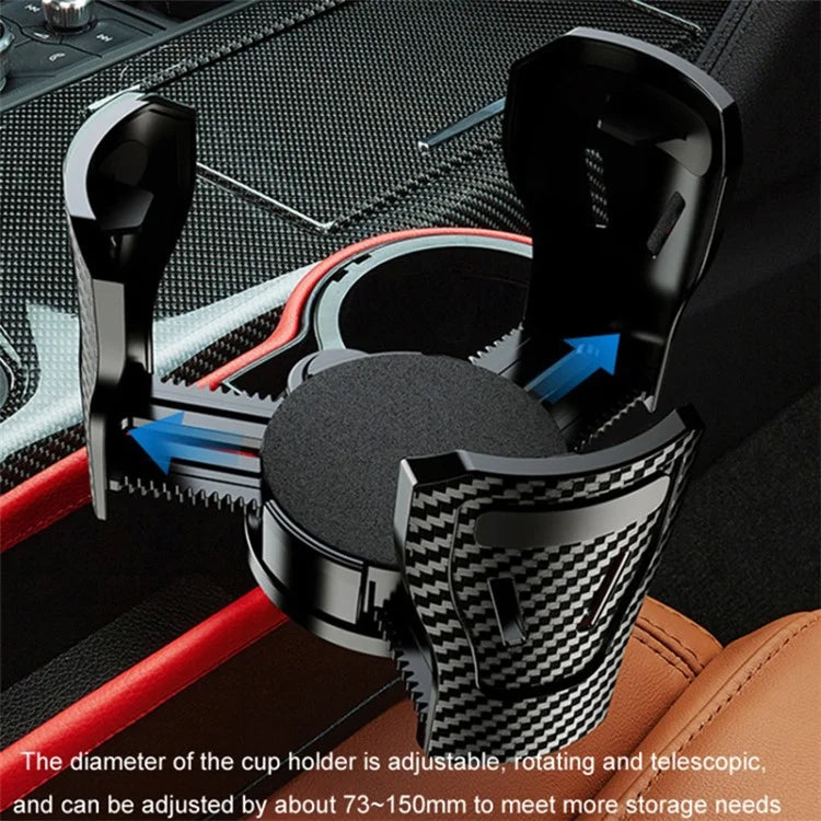Car Seat Gap Filler Cup Holder ABS+PU Leather Auto Crevice Storage Organizer Box, Driver Side