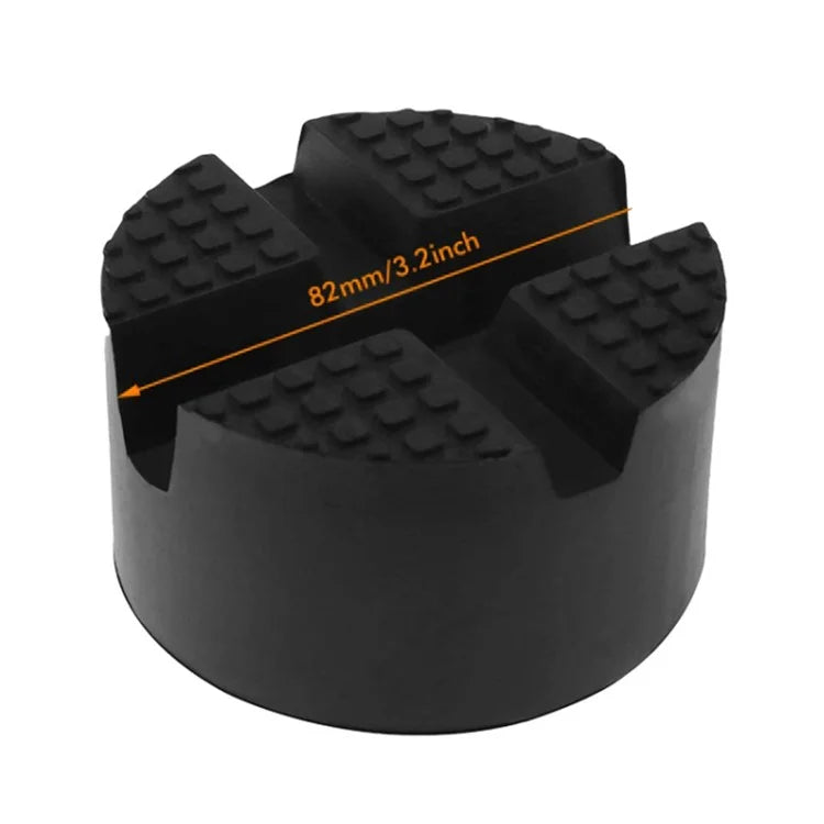 Universal Cross Slotted Jack Pad Rubber Frame Rail Adapter Pinch Weld Side Car Lifting Floor Support