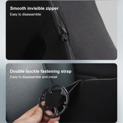 Car Seat Waist Support Cushion Memory Foam Breathable Fatigue Relieve Lumbar Cushion