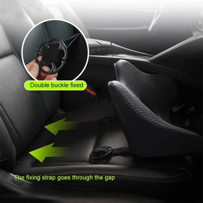 Car Seat Waist Support Cushion Memory Foam Breathable Fatigue Relieve Lumbar Cushion
