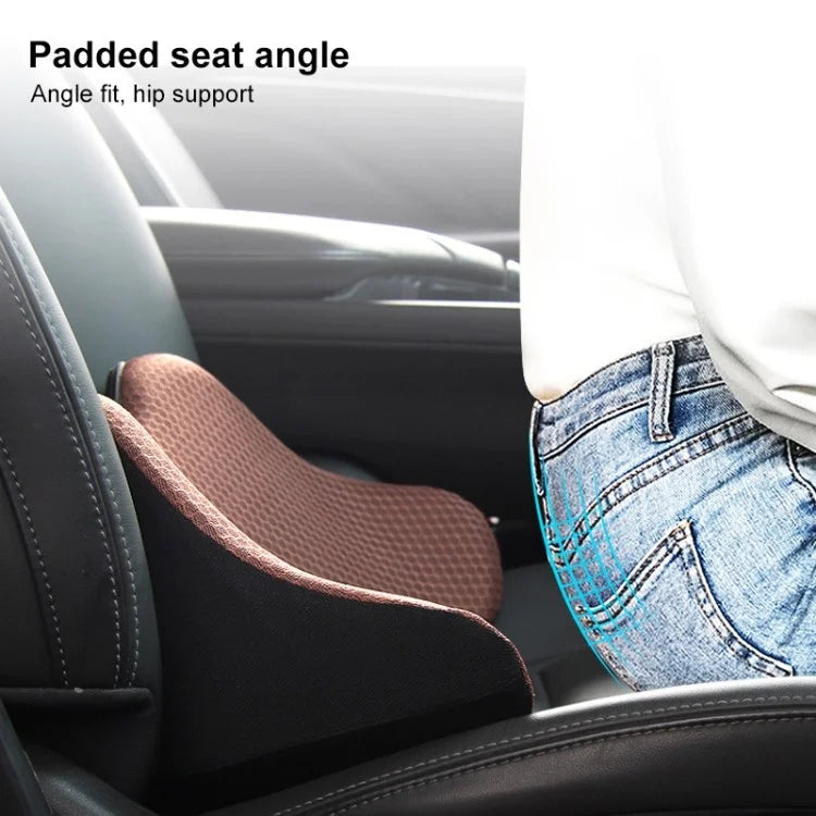 Car Seat Waist Support Cushion Memory Foam Breathable Fatigue Relieve Lumbar Cushion