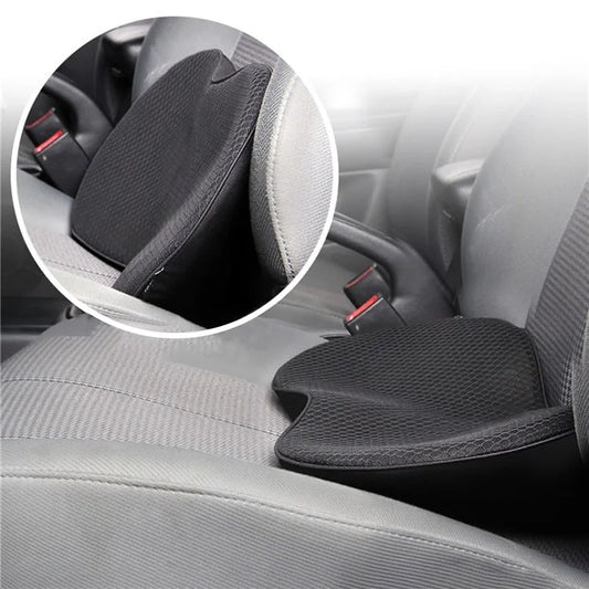 LOVERCAR Car Seat Waist Support Cushion Memory Foam Breathable Mini Seat Cushion