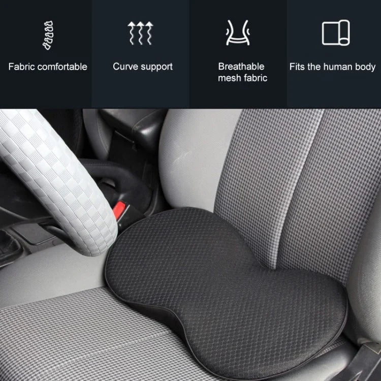 LOVERCAR Car Seat Waist Support Cushion Memory Foam Breathable Mini Seat Cushion
