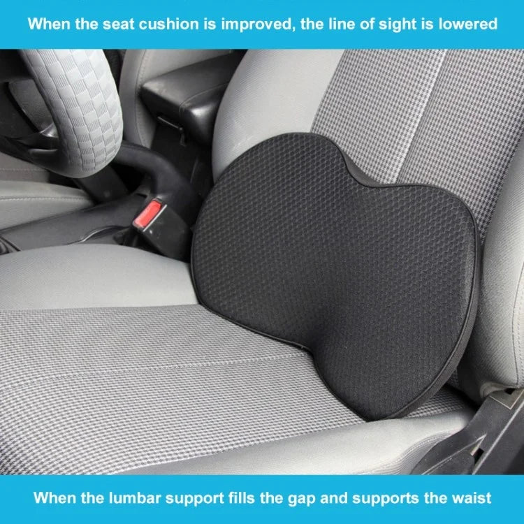 LOVERCAR Car Seat Waist Support Cushion Memory Foam Breathable Mini Seat Cushion