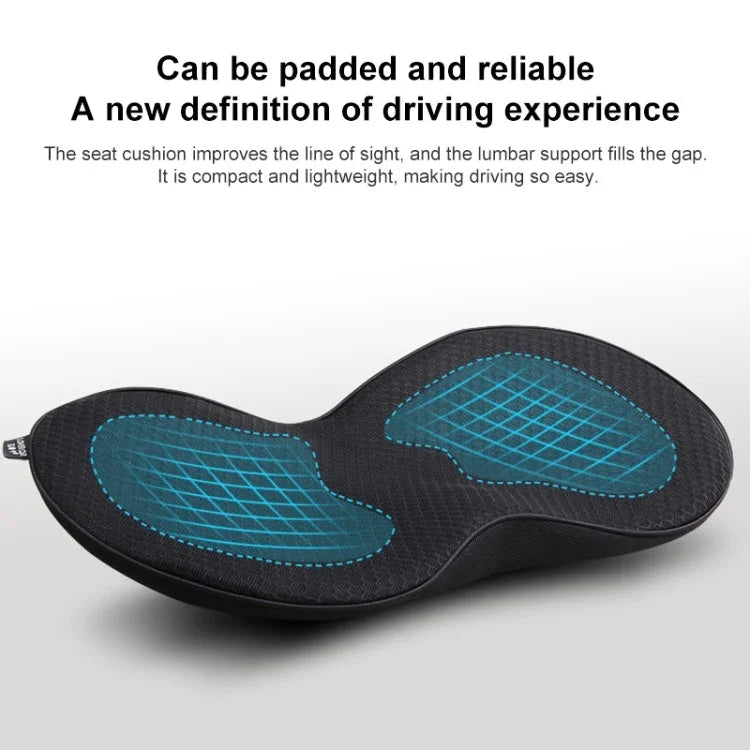 LOVERCAR Car Seat Waist Support Cushion Memory Foam Breathable Mini Seat Cushion