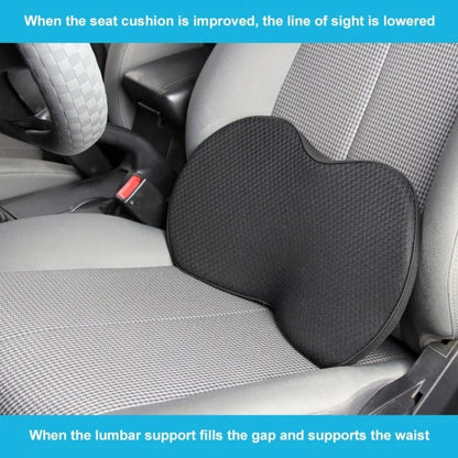 LOVERCAR Car Seat Waist Support Cushion Memory Foam Breathable Mini Seat Cushion
