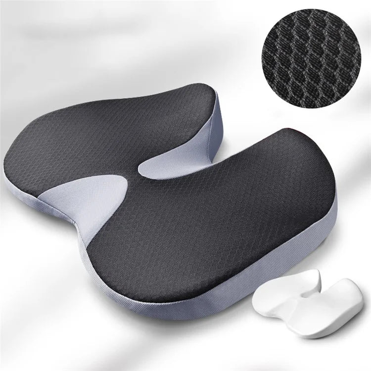 Car Seat Cushion Mesh Cloth+Memory Foam Breathable Fatigue Relief Seat Cushion