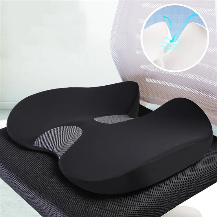 Car Seat Cushion Mesh Cloth+Memory Foam Breathable Fatigue Relief Seat Cushion
