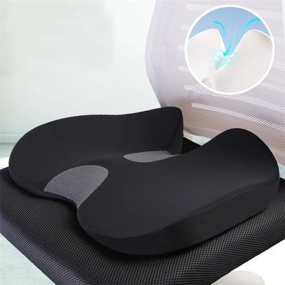 Car Seat Cushion Mesh Cloth+Memory Foam Breathable Fatigue Relief Seat Cushion
