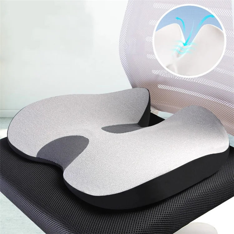 Car Seat Cushion Mesh Cloth+Memory Foam Breathable Fatigue Relief Seat Cushion