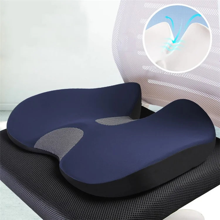 Car Seat Cushion Mesh Cloth+Memory Foam Breathable Fatigue Relief Seat Cushion