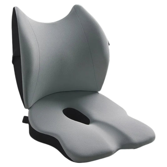 LOVERCAR Ergonomics Car Seat Cushion Memory Foam Slow Rebound Chair Cushion with Backrest