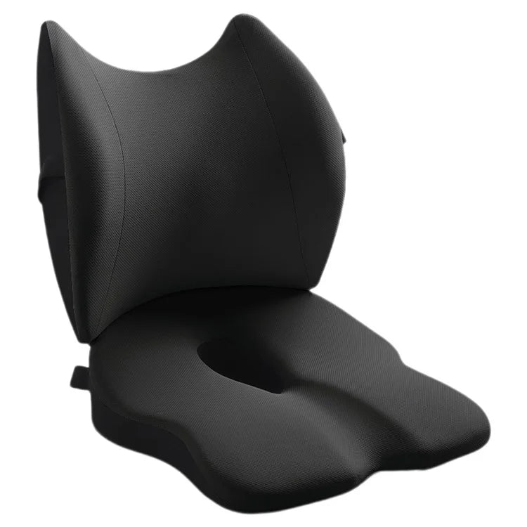 LOVERCAR Ergonomics Car Seat Cushion Memory Foam Slow Rebound Chair Cushion with Backrest