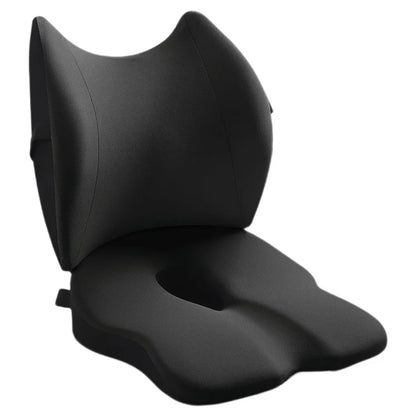LOVERCAR Ergonomics Car Seat Cushion Memory Foam Slow Rebound Chair Cushion with Backrest