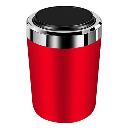 ABS+Metal Liner LED Light Car Ashtray Vehicle Interior Garbage Can Ashtray with Lid
