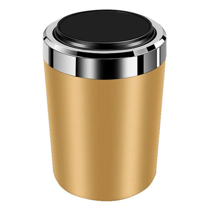 ABS+Metal Liner LED Light Car Ashtray Vehicle Interior Garbage Can Ashtray with Lid