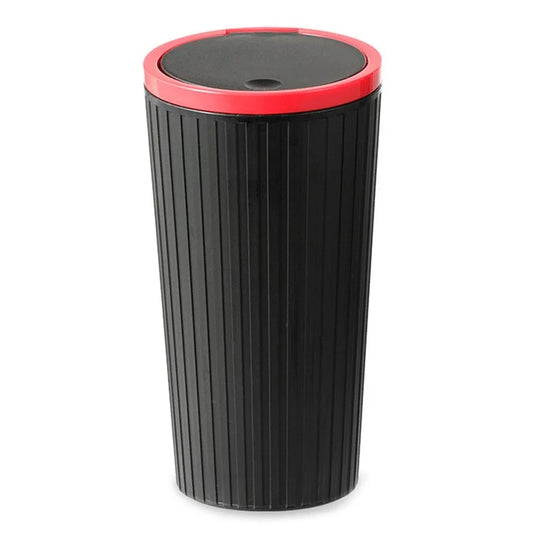 DM-143 ABS + PP Versatile Car Storage Bin with Lid Auto Vehicle Trash Can Fit Cup Holder
