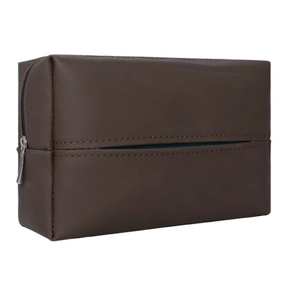 Napa Leather Car Tissue Box Holder Back Seat Headrest Hanging Tissue Box