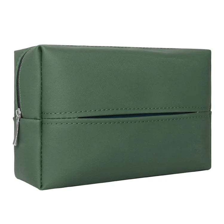 Napa Leather Car Tissue Box Holder Back Seat Headrest Hanging Tissue Box